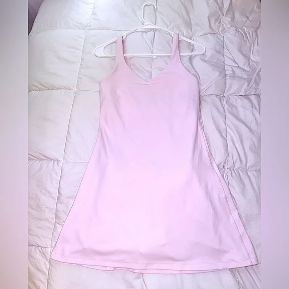 Worn Once! 🍓 Lululemon Align Dress- Strawberry Milkshake- Size 8 - Picture 4 of 9
